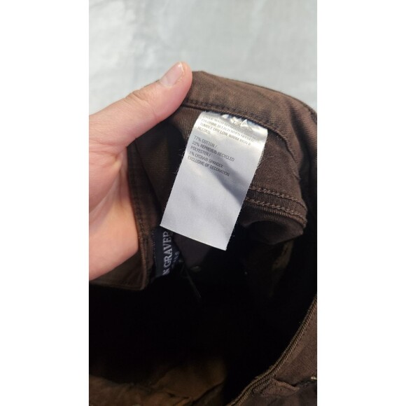 Susan Graver Women's W18P Brown Jeans NWT - Picture 3 of 9